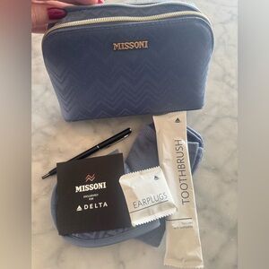 Missoni x Delta Blue Travel Toiletry Bag